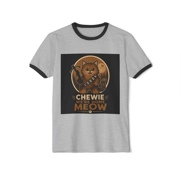 Chewie We're Home Meow Ringer T-Shirt - FloofChonk