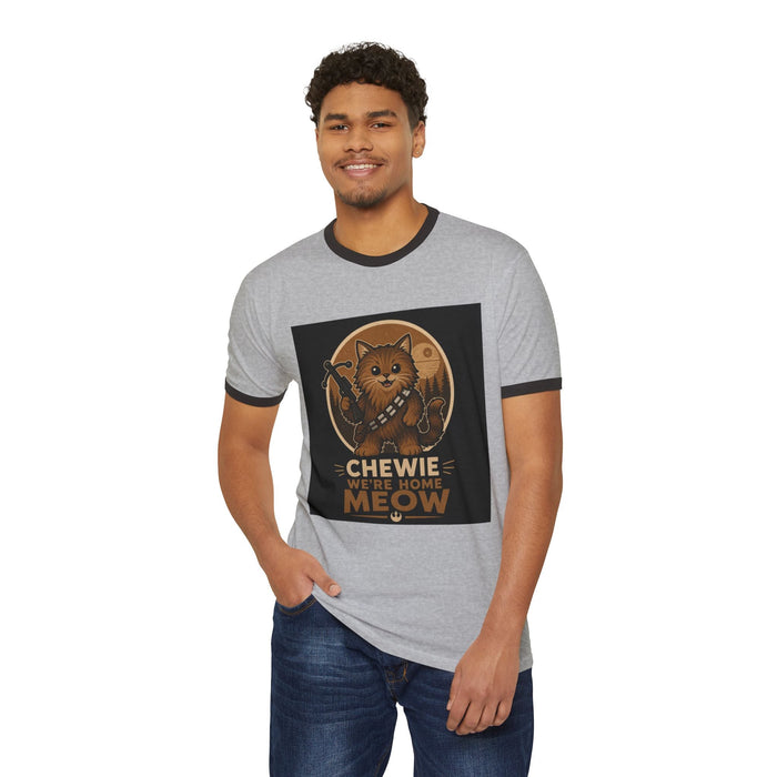 Chewie We're Home Meow Ringer T-Shirt - FloofChonk