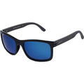 Chill, Gloss Black and Matte Hybrid/Blue Mirror Glass Polarised Lenses