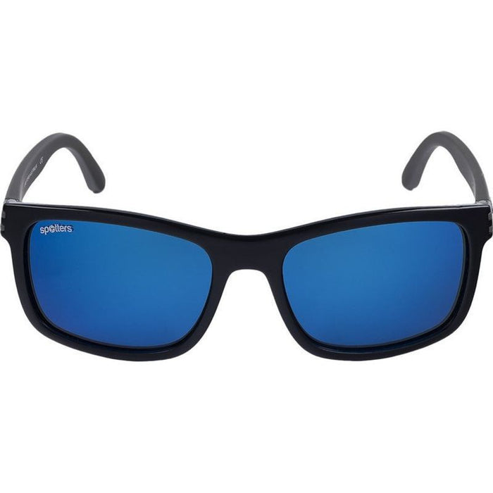 Chill, Gloss Black and Matte Hybrid/Blue Mirror Glass Polarised Lenses