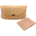 Chloe Brand Semi-Soft Case Large, Beige Suede