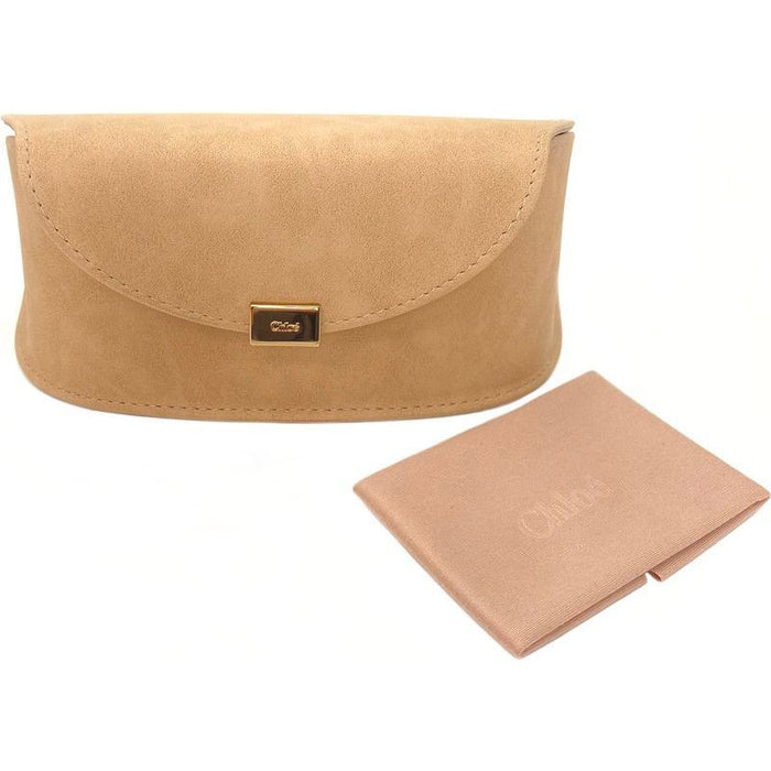 Chloe Brand Semi-Soft Case Large, Beige Suede