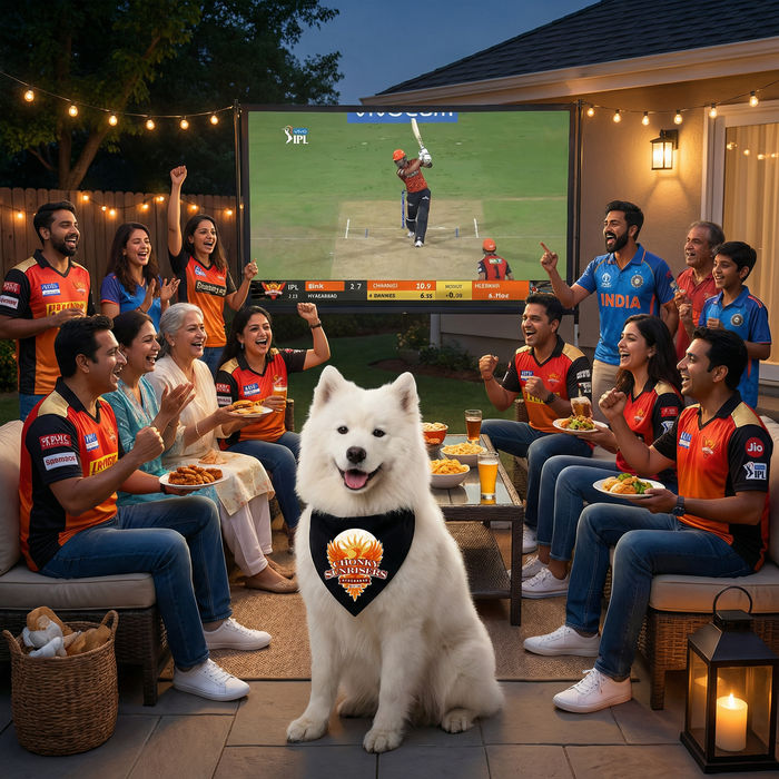 Chonky Sunrisers Hyderabad Pet Bandana