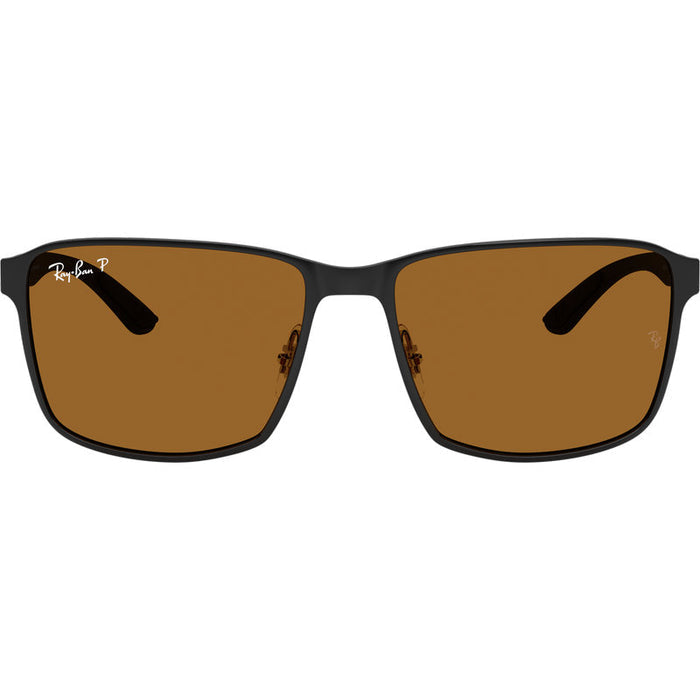 Ray-Ban Chromance RB3721CH Matte Black Bronze Urban Polarised Front