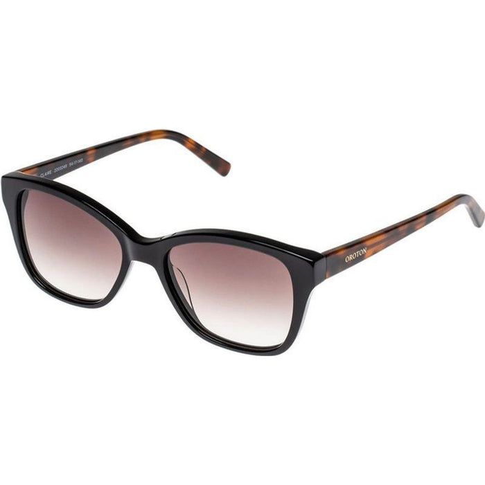 Claire, Black/Warm Smoke Gradient Lenses 54 Eye Size