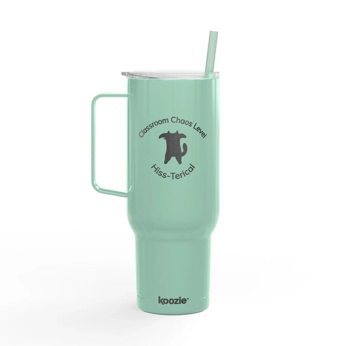 Classroom Chaos Level Hiss - terical 40 oz Insulated Tumbler for Teachers - FloofChonk