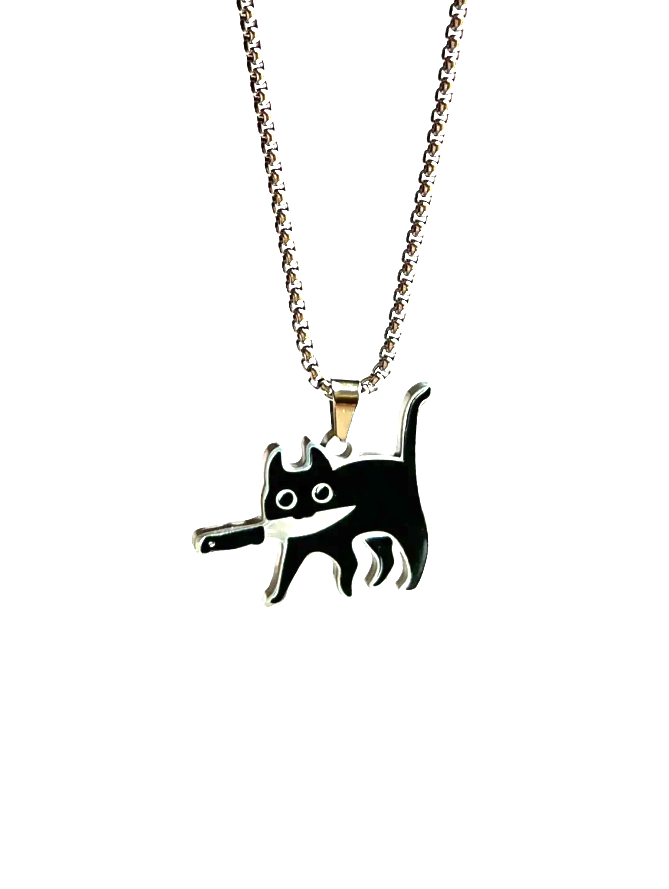 Collier Chat Ninja