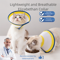 Colliers et cônes de récupération pour animaux de compagnie en plastique à mailles, collier électronique Elizabeth réglable