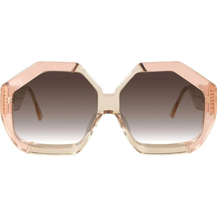 Colosseum, Crystal Pink and Champagne with Gold Metal/Brown Gradient Lenses