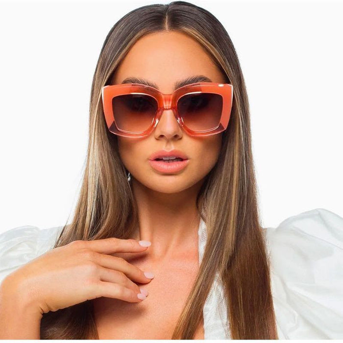 Coltrane, Transparent Pink and Blush/Brown Gradient Lenses