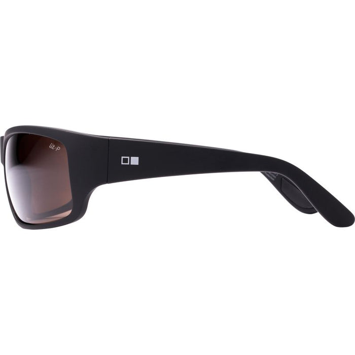 OTIS Concrete Wave Matte Black L.I.T Brown Polarised Side