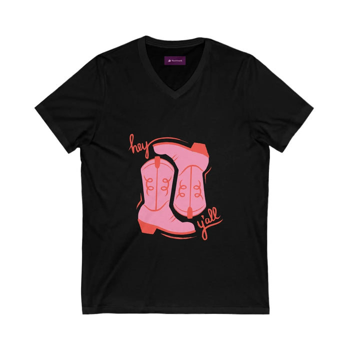 Cowboy Vibes V - Neck Tee, Country Fashion T-Shirt - FloofChonk