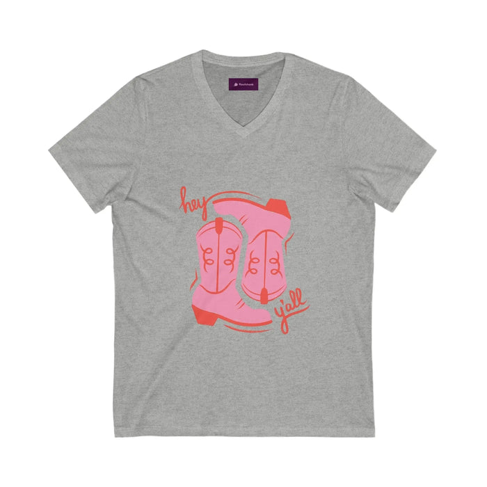Cowboy Vibes V - Neck Tee, Country Fashion T-Shirt - FloofChonk