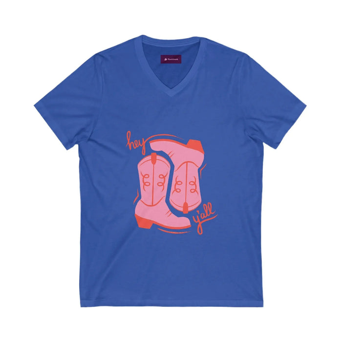 Cowboy Vibes V - Neck Tee, Country Fashion T-Shirt - FloofChonk