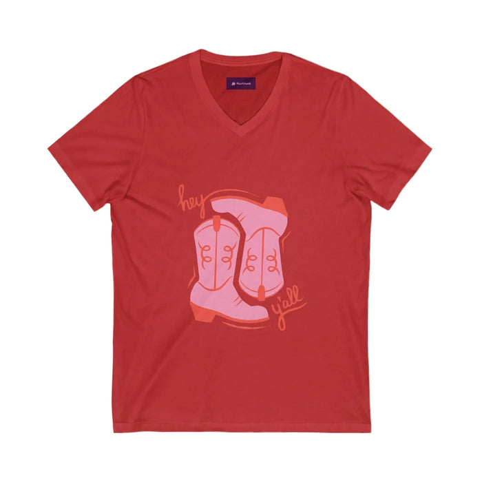 Cowboy Vibes V - Neck Tee, Country Fashion T-Shirt - FloofChonk