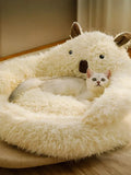 Cozy Bear - Shaped Plush Pet Nest - FloofChonk