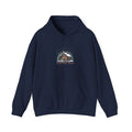 Cozy Cabin Retreat hoodie | mountain silhouette design, pine tree sweatshirt - FloofChonk