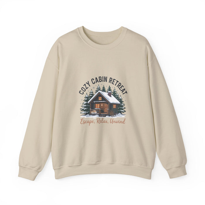 Cozy Cabin Retreat Sweatshirt | cabin vibes shirt, pine tree sweatshirt - FloofChonk