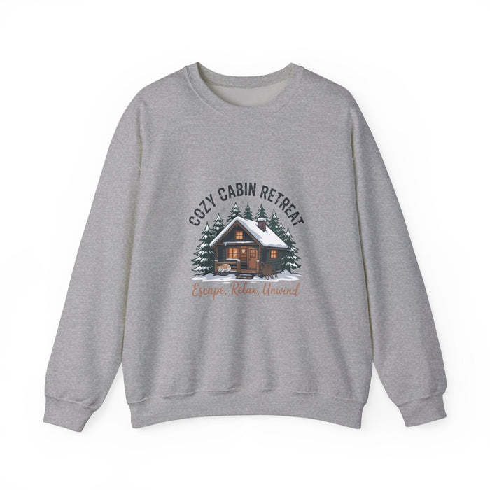 Cozy Cabin Retreat Sweatshirt | cabin vibes shirt, pine tree sweatshirt - FloofChonk