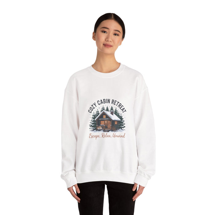 Cozy Cabin Retreat Sweatshirt | cabin vibes shirt, pine tree sweatshirt - FloofChonk
