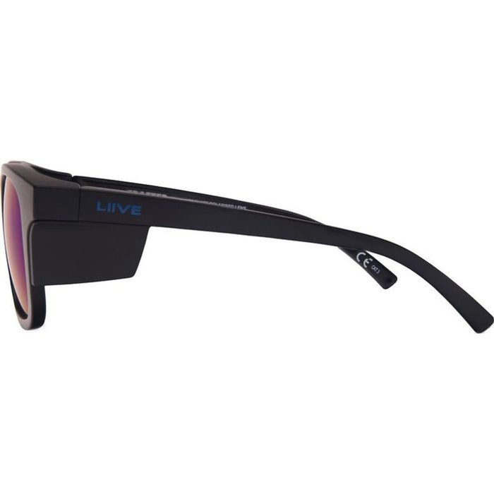 Crafter X Safety, Matte Black/Blue Mirror Polarised Lenses