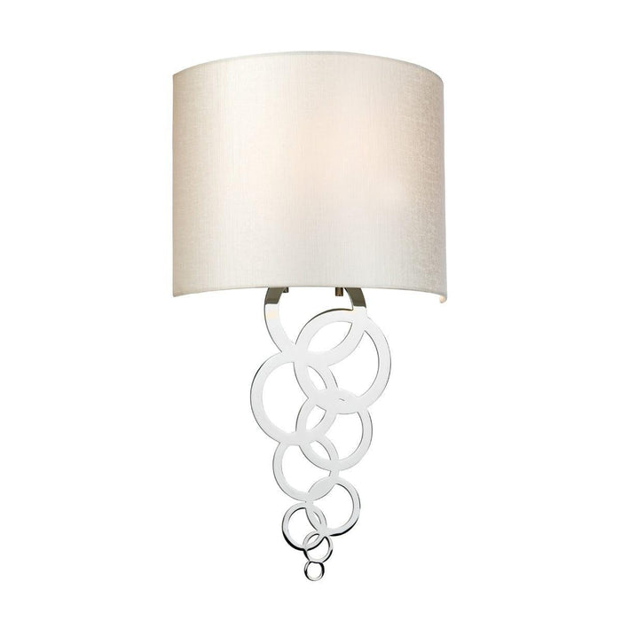 curtis medium 1 lt polished chrome wall light elstead lighting