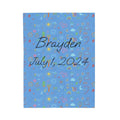 Custom Baby Blanket with Name - Personalized Gift for Cat Lovers | Soft Cozy Throw - FloofChonk