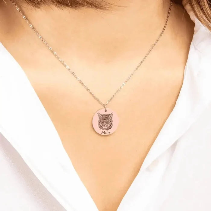 Custom Cat Necklace - FloofChonk