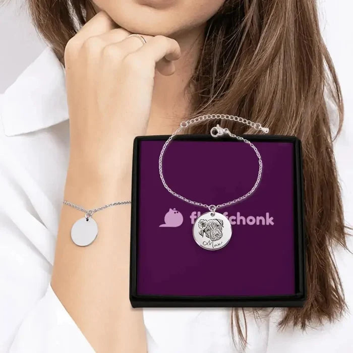 Custom Pet Portrait Bracelet - FloofChonk