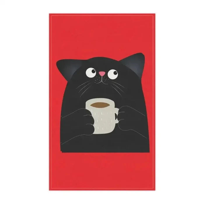 Cute Cat Coffee Towels - Perfect Gift for Cat Mom | Funny Kitchen Decor Tea Towels - FloofChonk