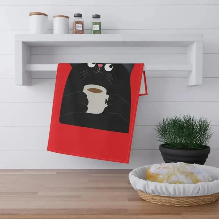 Cute Cat Coffee Towels - Perfect Gift for Cat Mom | Funny Kitchen Decor Tea Towels - FloofChonk
