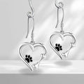 Cute Earrings Female Cat Cat Paw Love Design - FloofChonk