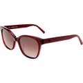 Dalia, Burgundy/Warm Smoke Gradient Lenses