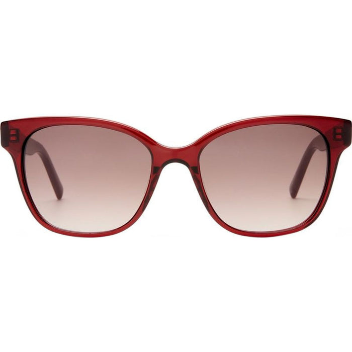 Dalia, Burgundy/Warm Smoke Gradient Lenses