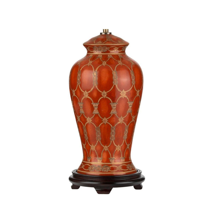 Datai 1 Light Terracotta Ceramic Table Lamp (Base Only)  Elstead Lighting 1