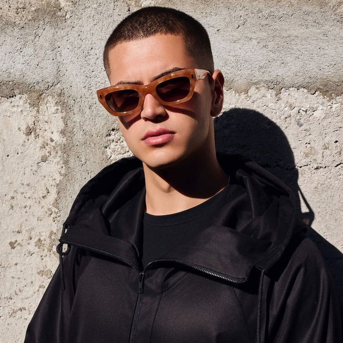 Delancey, Pastel Tort with Gold Metal/Brown Gradient Lenses