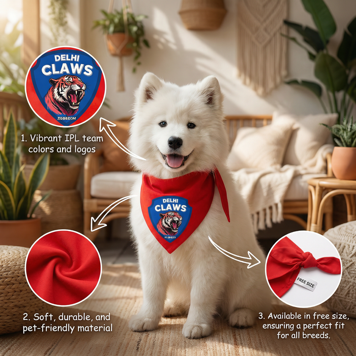 Delhi Claws Pet Bandana
