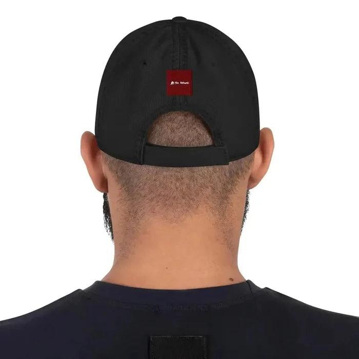 Distressed Dad Hat with Embroidered Heart - FloofChonk