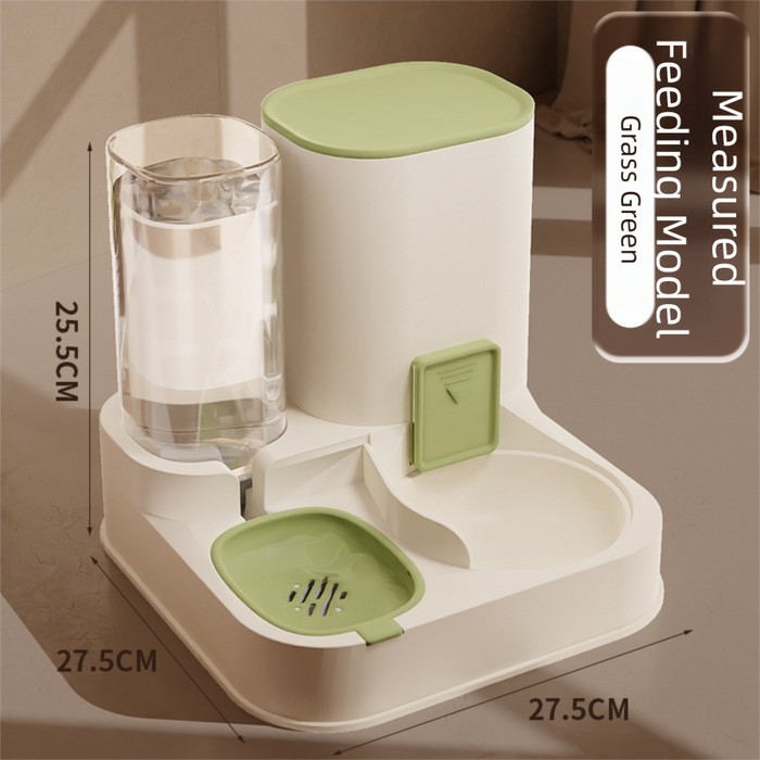 Distributeur automatique de nourriture et d'eau pour chats, 2 en 1
