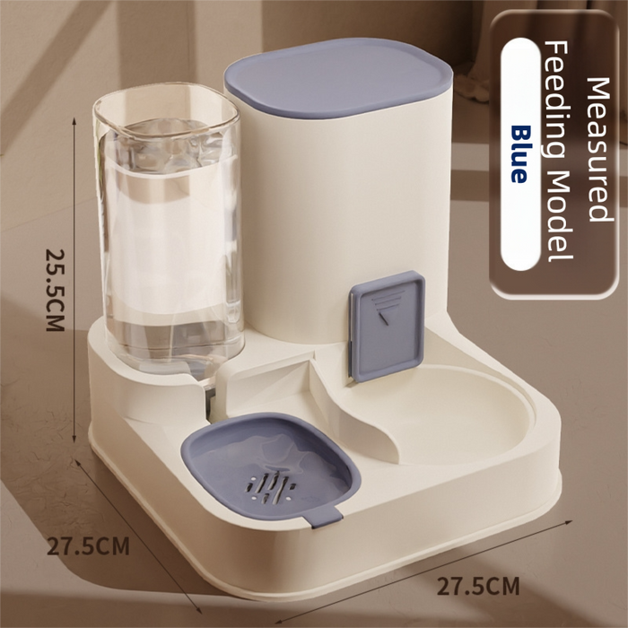 Distributeur automatique de nourriture et d'eau pour chats, 2 en 1