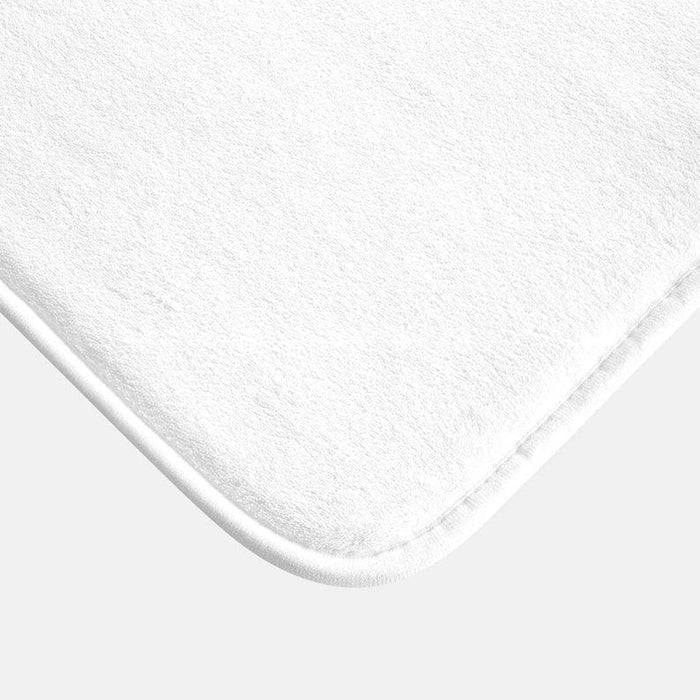 Echinacea Bath Mat - Floral Bathroom Mats - Flower Bath Decor - Bathroom Rugs - Home Decor Brazen Design Studio White Smoke