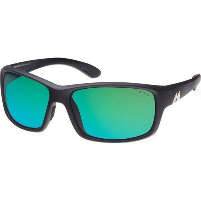 Edge, Matte Black/Green HD Mirror Polarised Glass Lenses