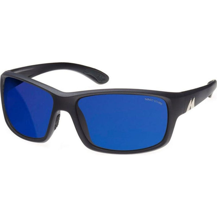 Edge, Matte Black/Blue HDIR Mirror Polarised Glass Lenses