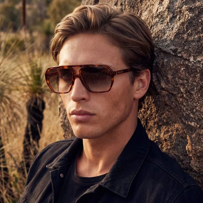 Valley Eyewear El Rodeo Hennessy Tort Brown Gradient Lifestyle