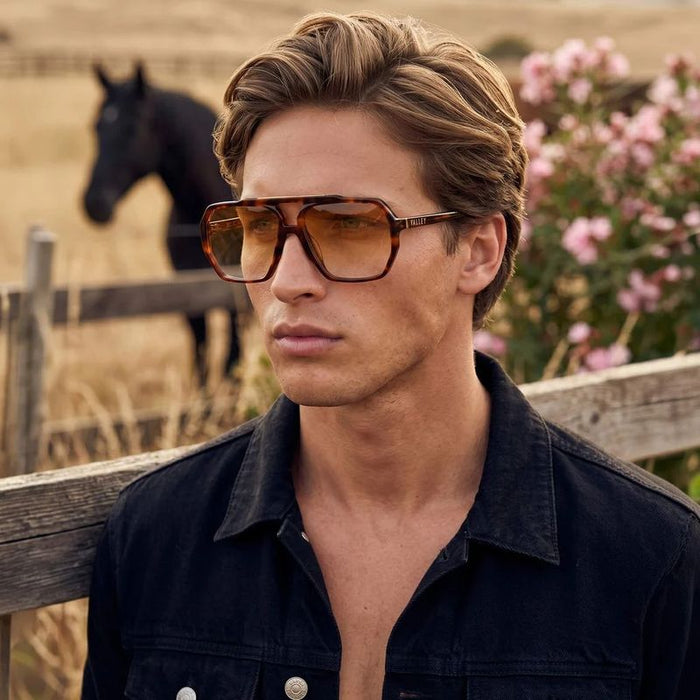 Valley Eyewear El Rodeo Hennessy Tort Orange Gradient Lifestyle