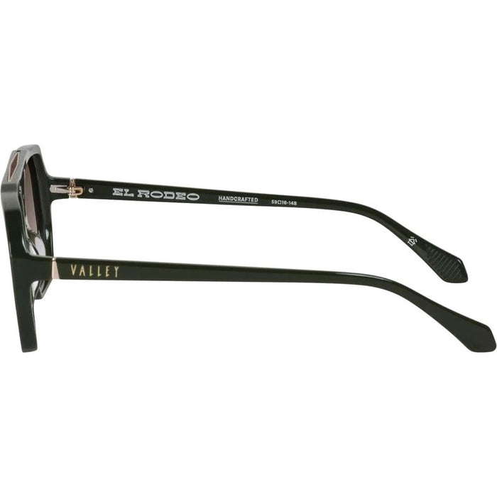 Valley Eyewear El Rodeo Army Green Brown Gradient Temple