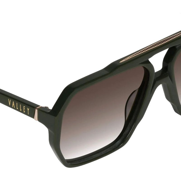 Valley Eyewear El Rodeo Army Green Brown Gradient Trim