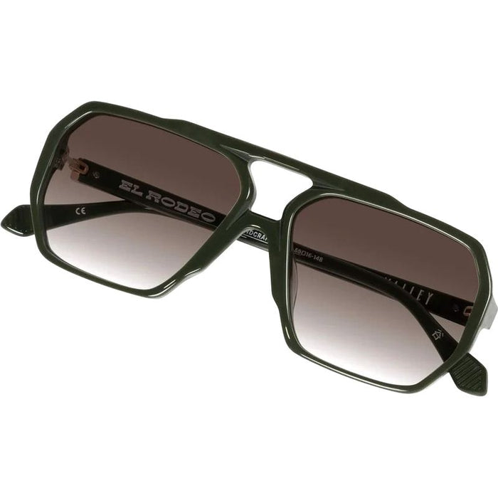 Valley Eyewear El Rodeo Army Green Brown Gradient Front2