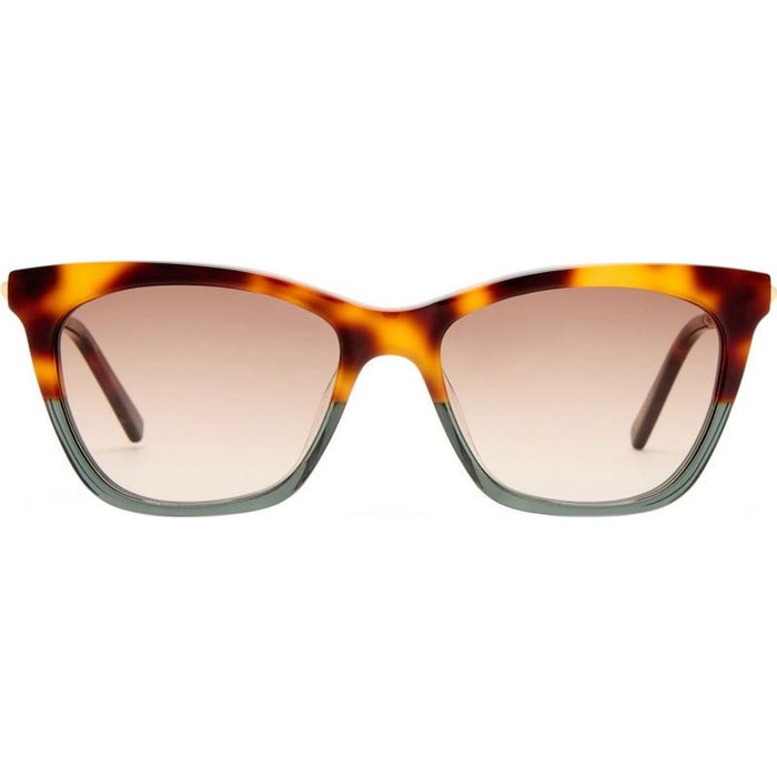 Elea, Signature Tort and Denim/Brown Gradient Lenses