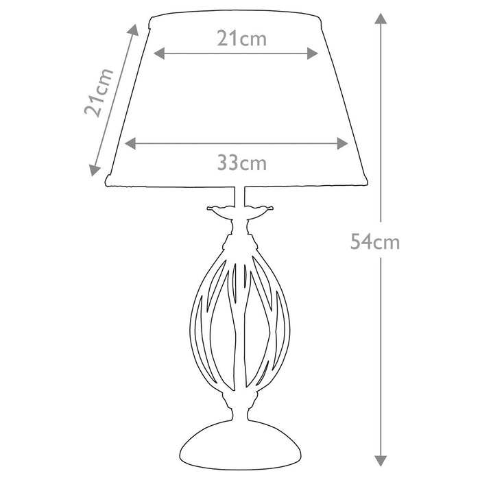 Elstead Artisan Aged Brass Table Lamp — close-up detail